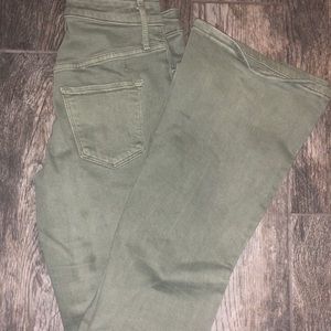 Green jeans size 2 Never worn